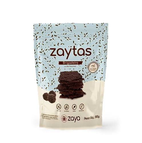Biscoito Crocante Brigadeiro Zero Lactose Zaytas Pouch 80g