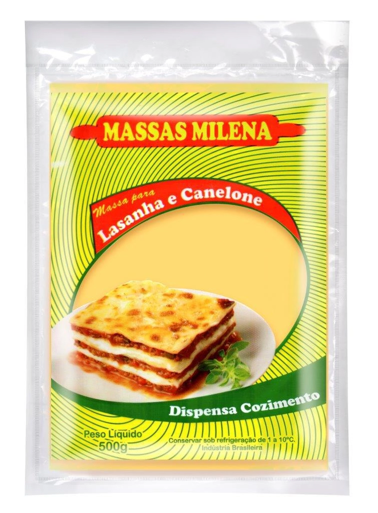 Massa P/lasanha Massas Milena 500gr
