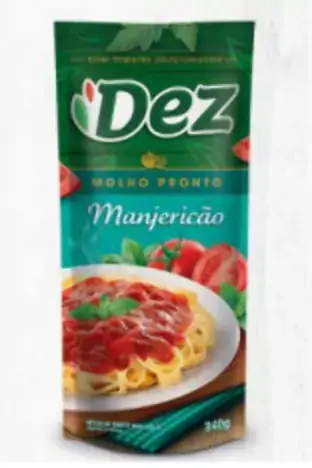 Molho Tomate Dez Manjericão 340gr