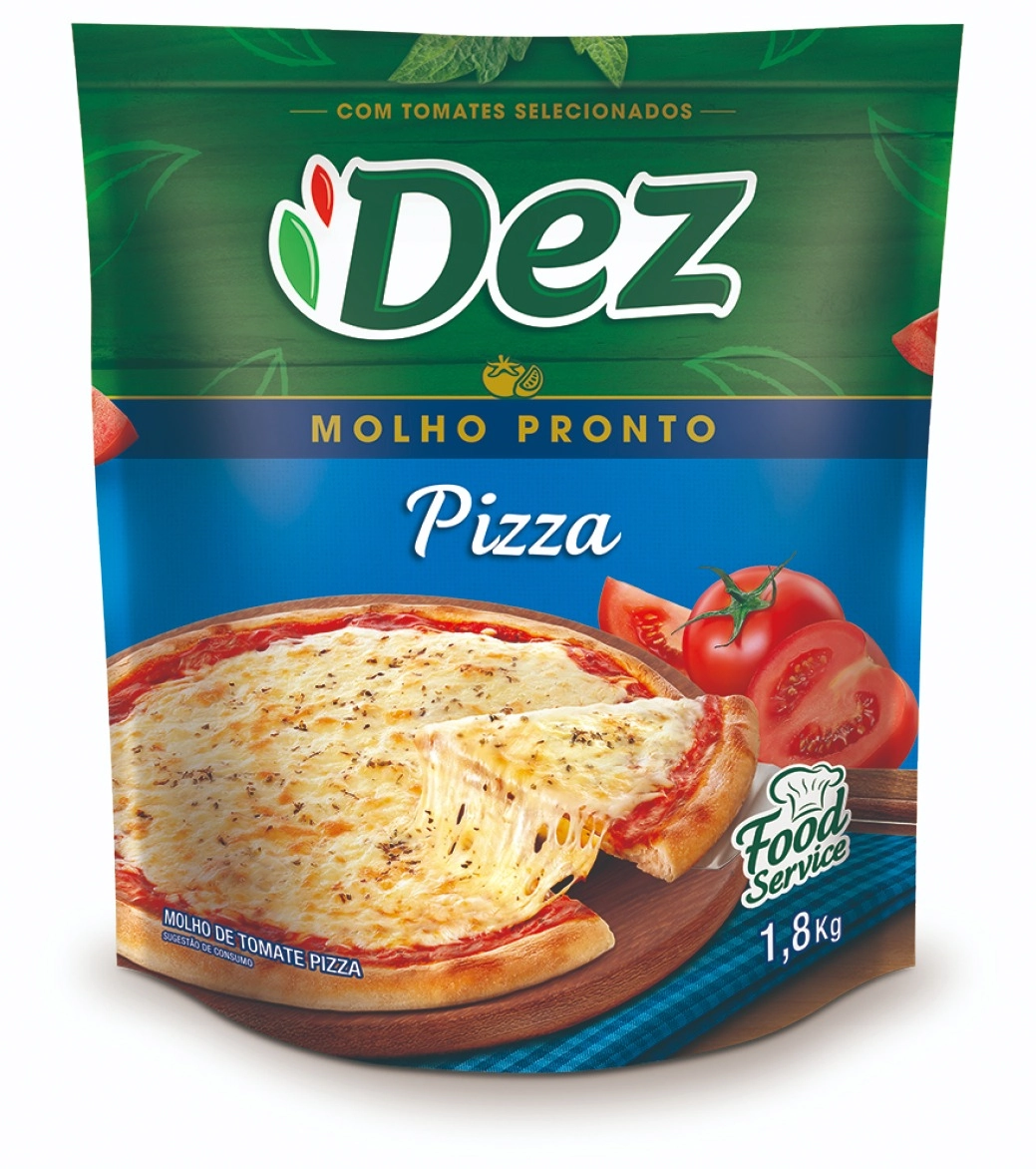 Molho Tom Dez Sc 1,8kg Pizza