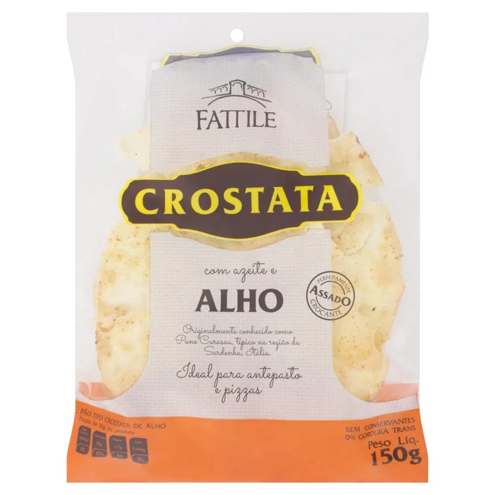 Crostata Alho Zero Gorduras Trans Fattile Pacote 150g