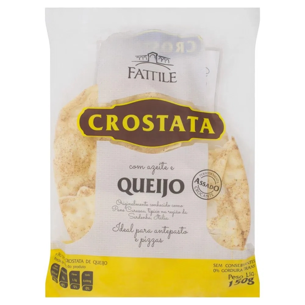 Crostata Queijo Zero Gorduras Trans Fattile Pacote 150g