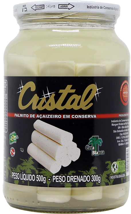 Palmito Acai Cristal Inteiro