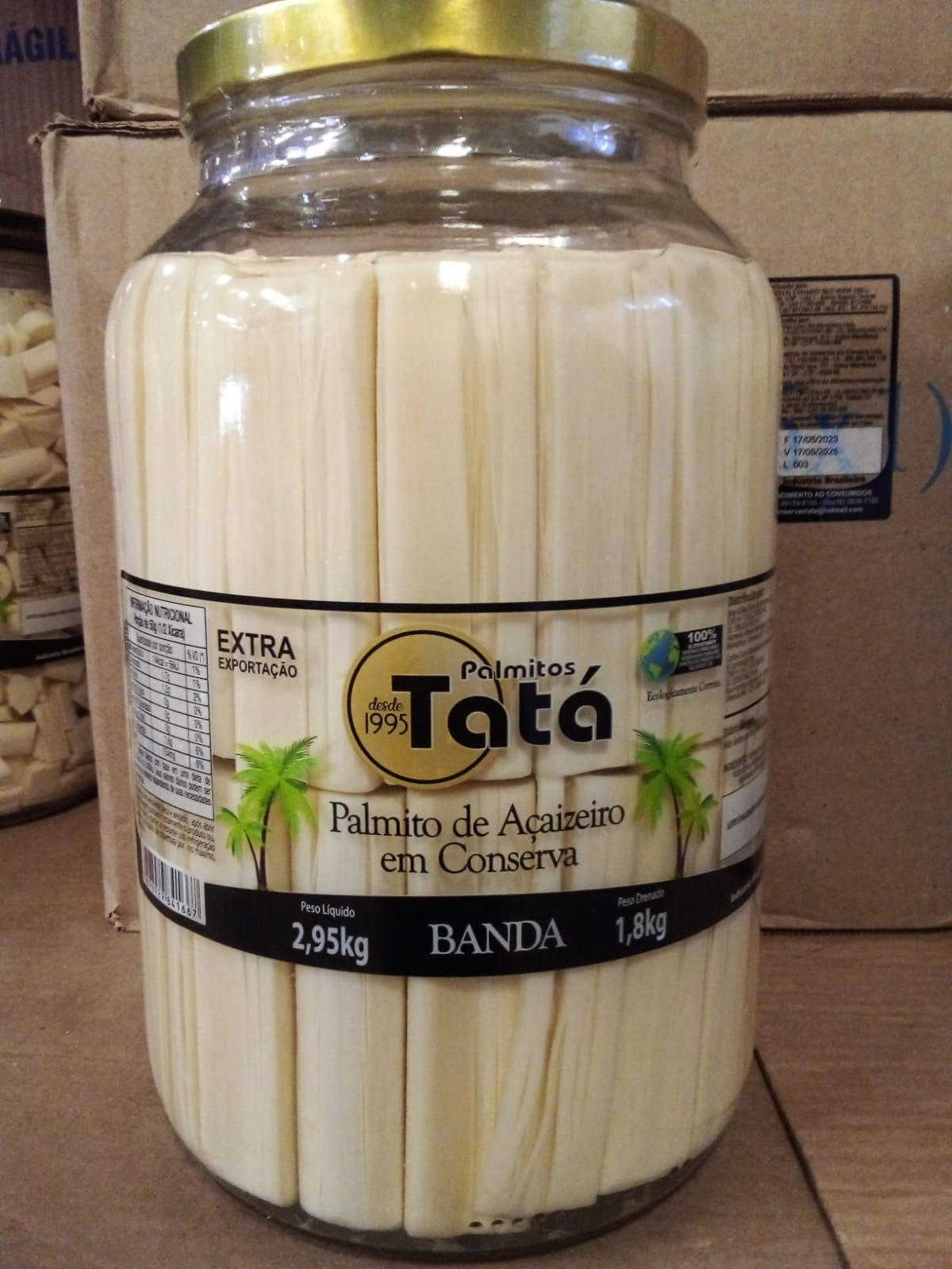Palmito Tata Banda Acai 1,8kg