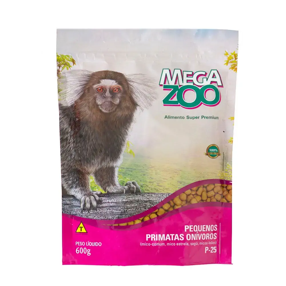 Ração para Pequenos Primatas Onívoros Megazoo 600g