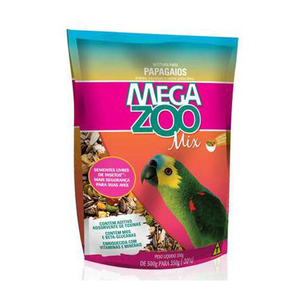 Ração para Papagaio Mix Megazoo 350g