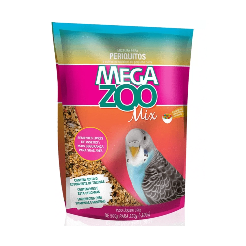 Ração para Periquito Mix Megazoo 350g