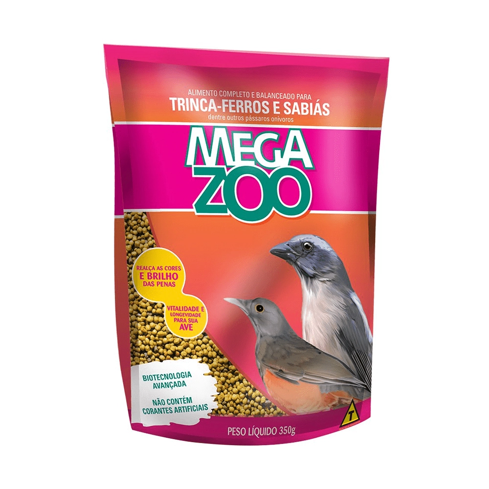 Ração Megazoo Para Trinca Ferros E Sabiás