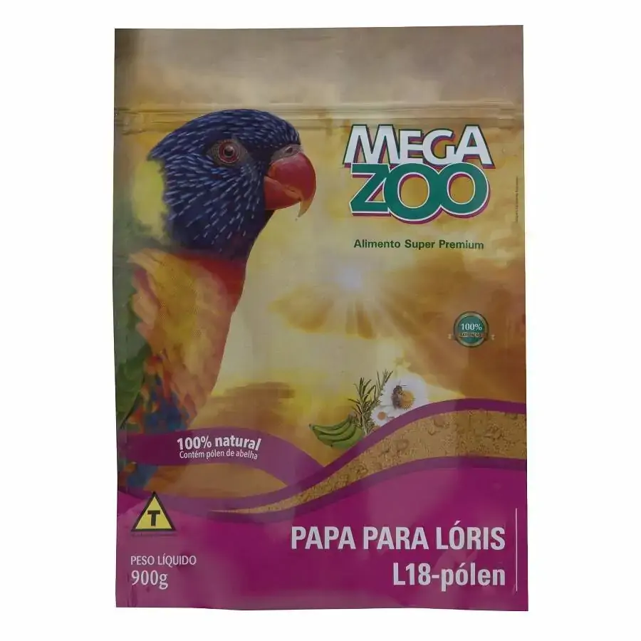 Ração Megazoo Para Pássaros Papa Lóris L18 Pólen 900g