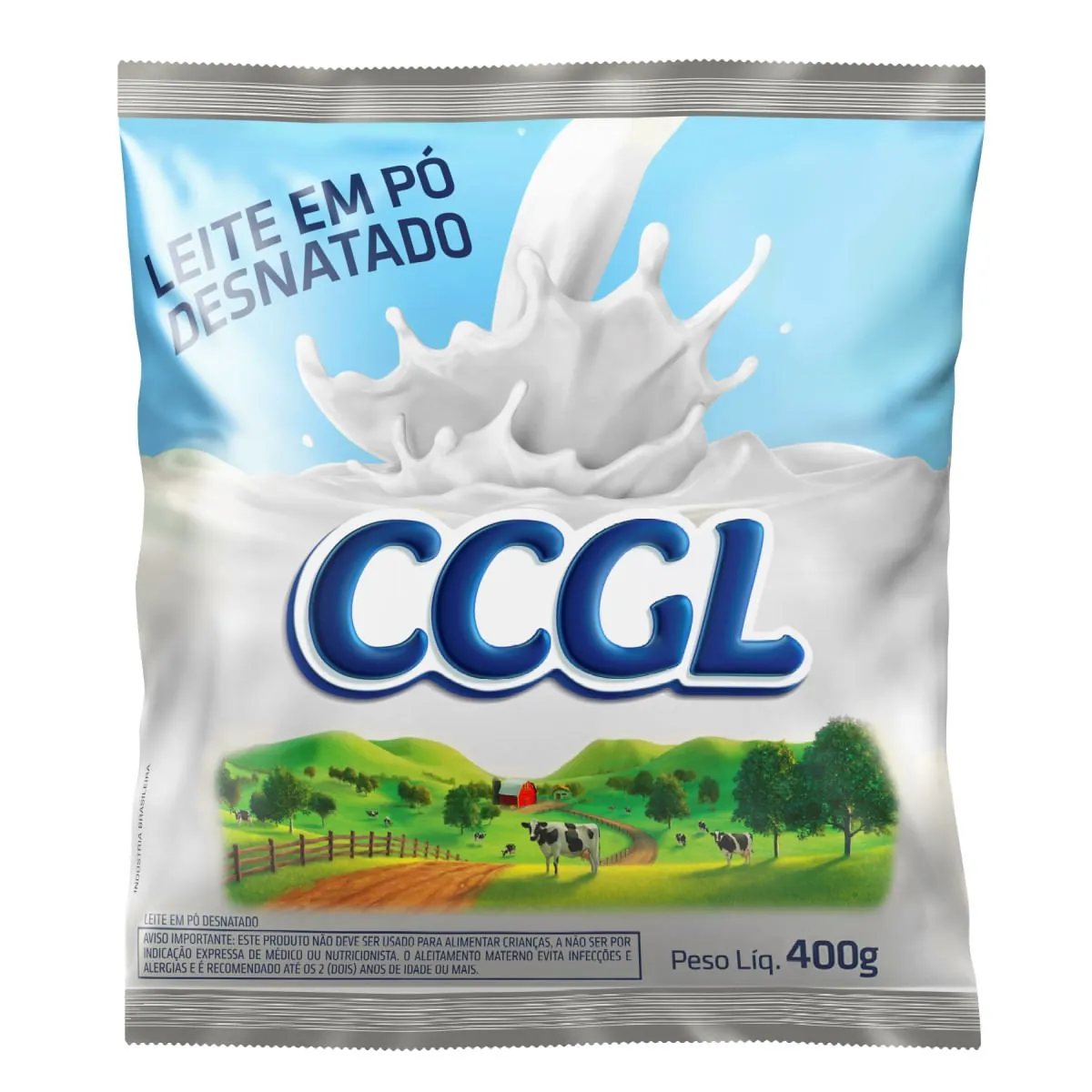 Leite Pó Desnatado Ccgl Pacote 400g