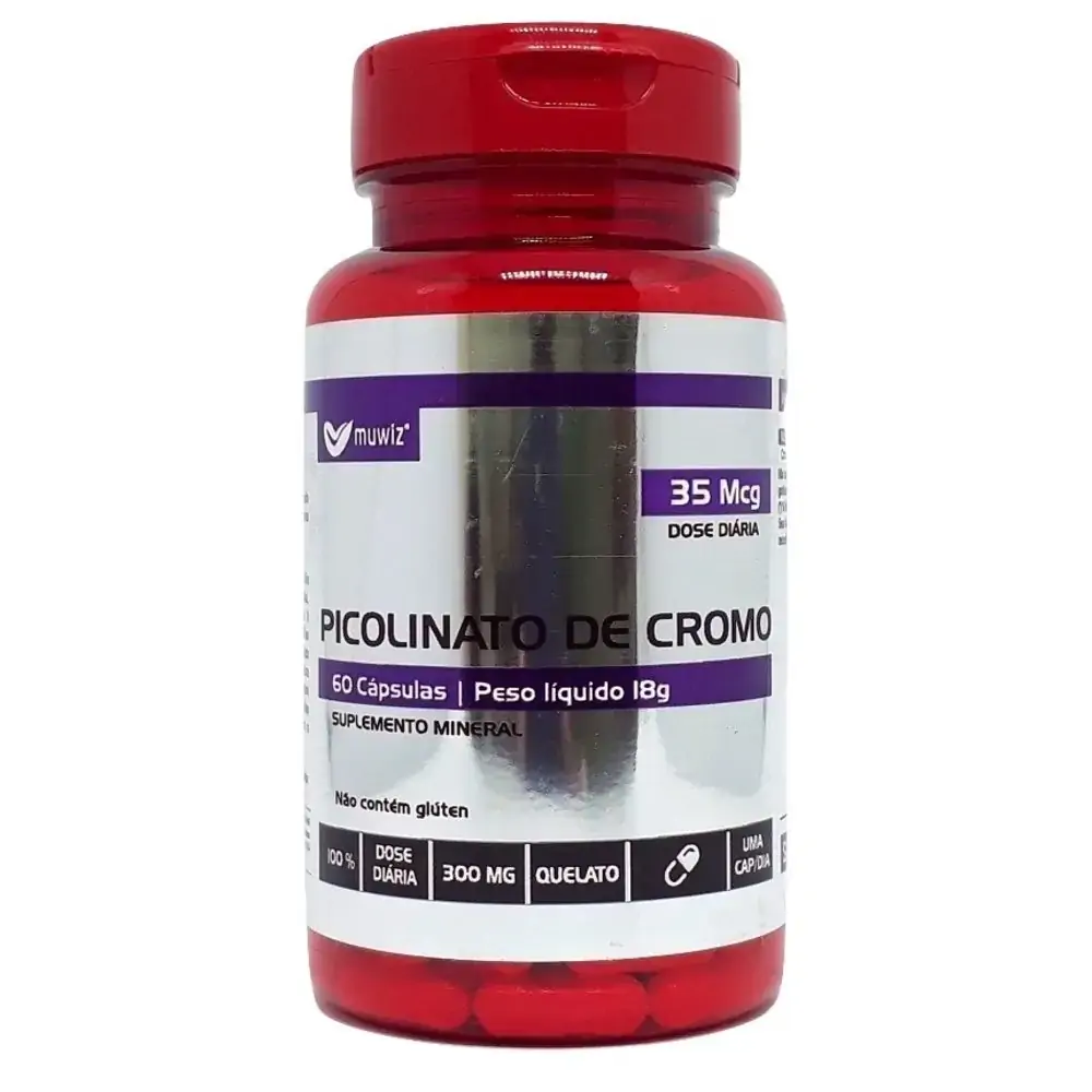 Picolinato De Cromo 300mg 60caps Muwiz