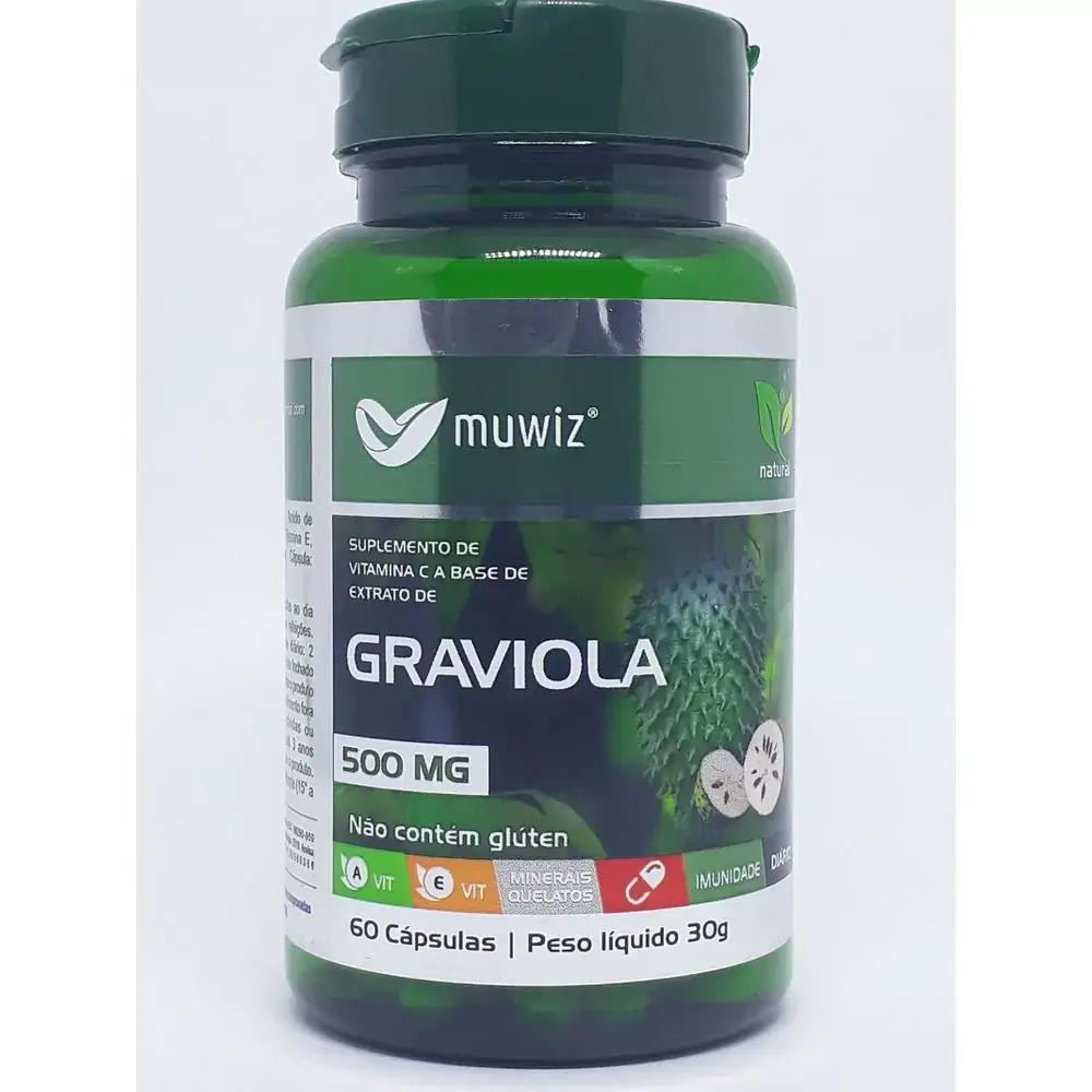 Graviola 500 Mg 60 Caps Muwiz