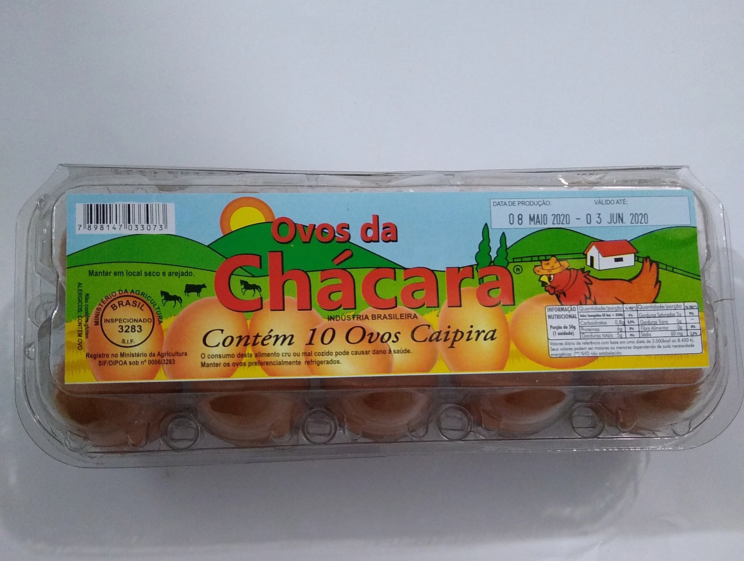 Ovos Caipira Shiro C/10