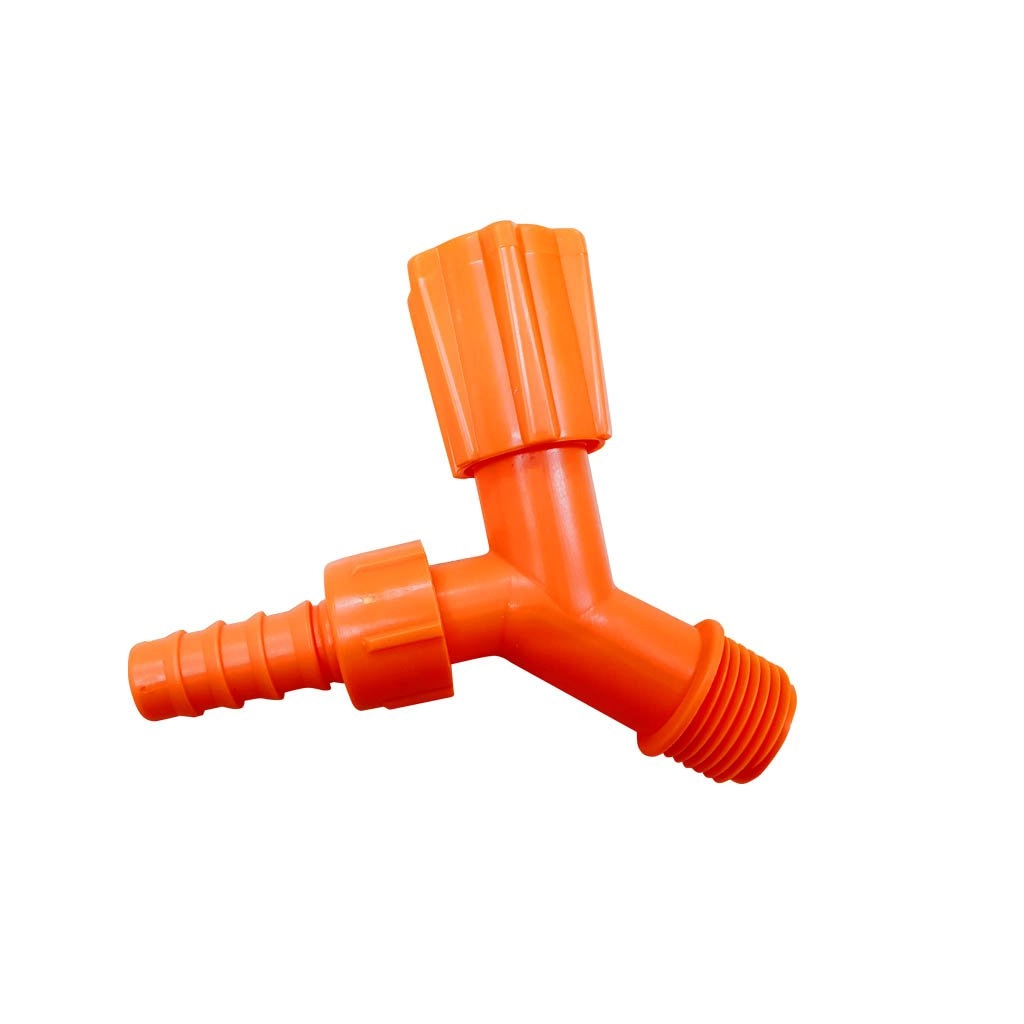 Torneira Para Jardim Com Redução 1/2  X 3/4  - 9 Cm Laranja
