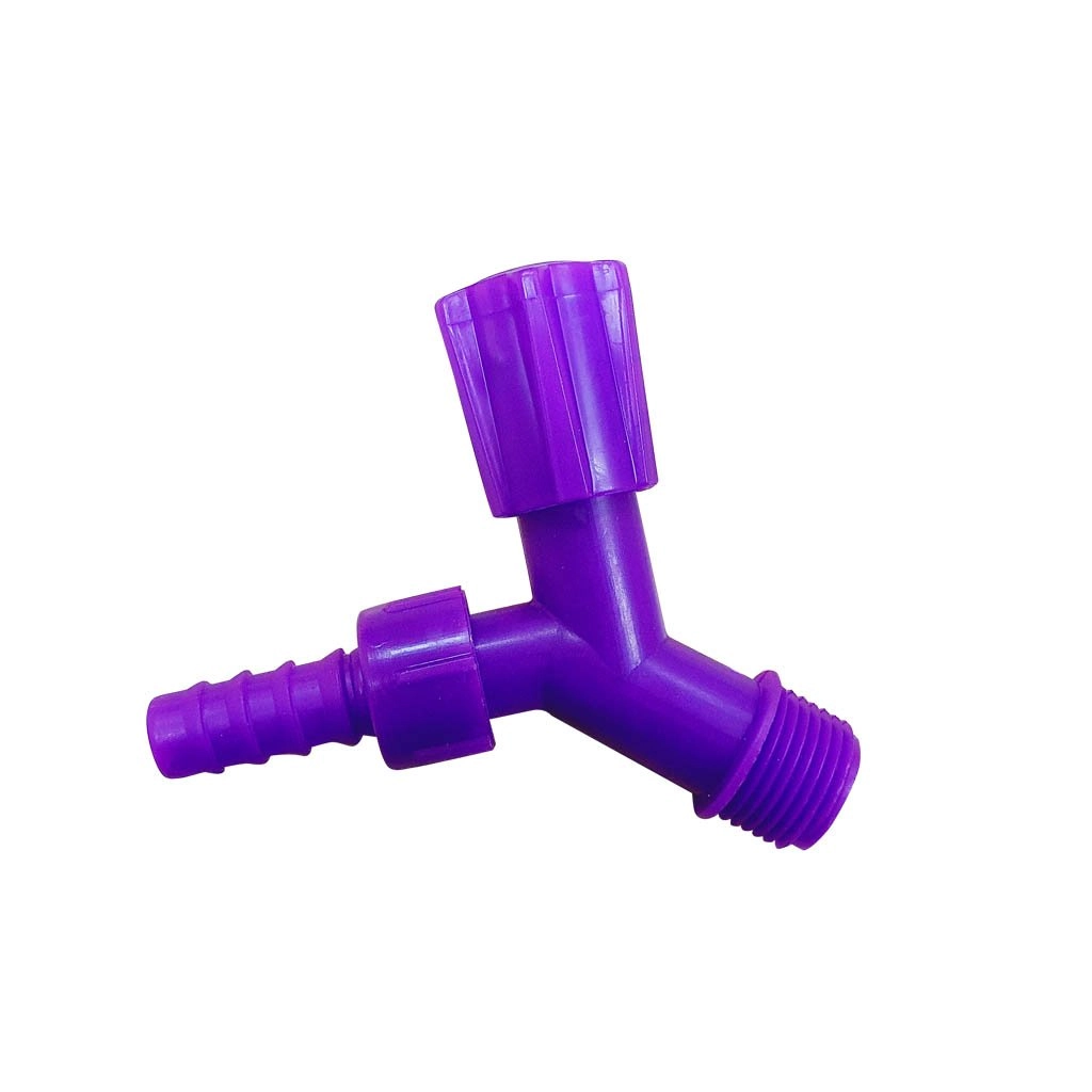 Torneira Para Jardim Com Redução 1/2 X 3/4 - 9 Cm Roxo