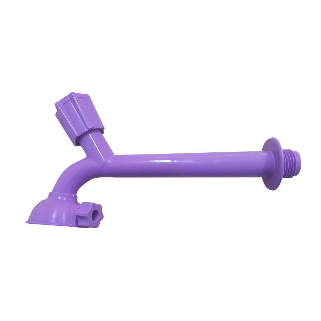Torneira Para Pia Com Chuveirinho Com Redução De 1/2 X 3/4 - 17cm Roxo Claro