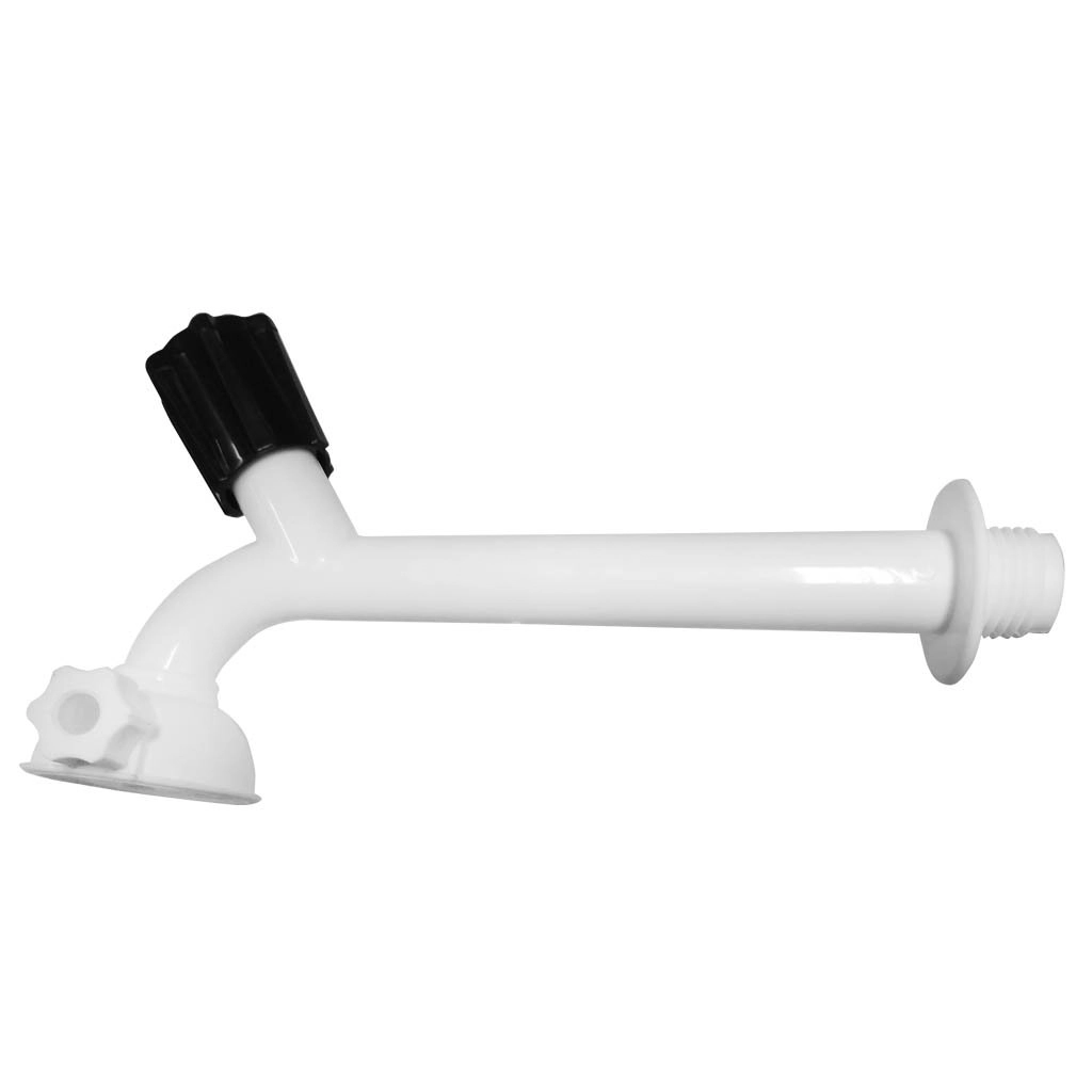 Torneira Para Pia Com Chuveirinho Com Redução De 1/2 X 3/4 - 17cm Preto/branco