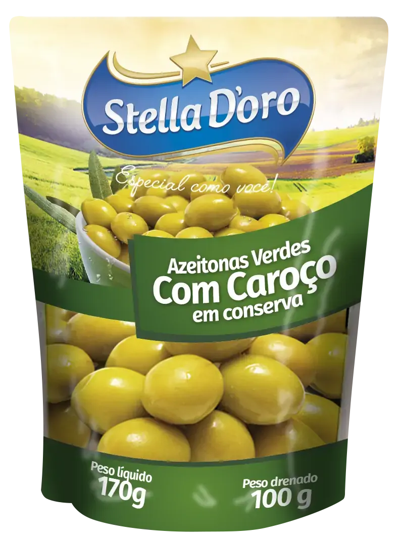Azeitona Stella D Oro Vidro 180gr