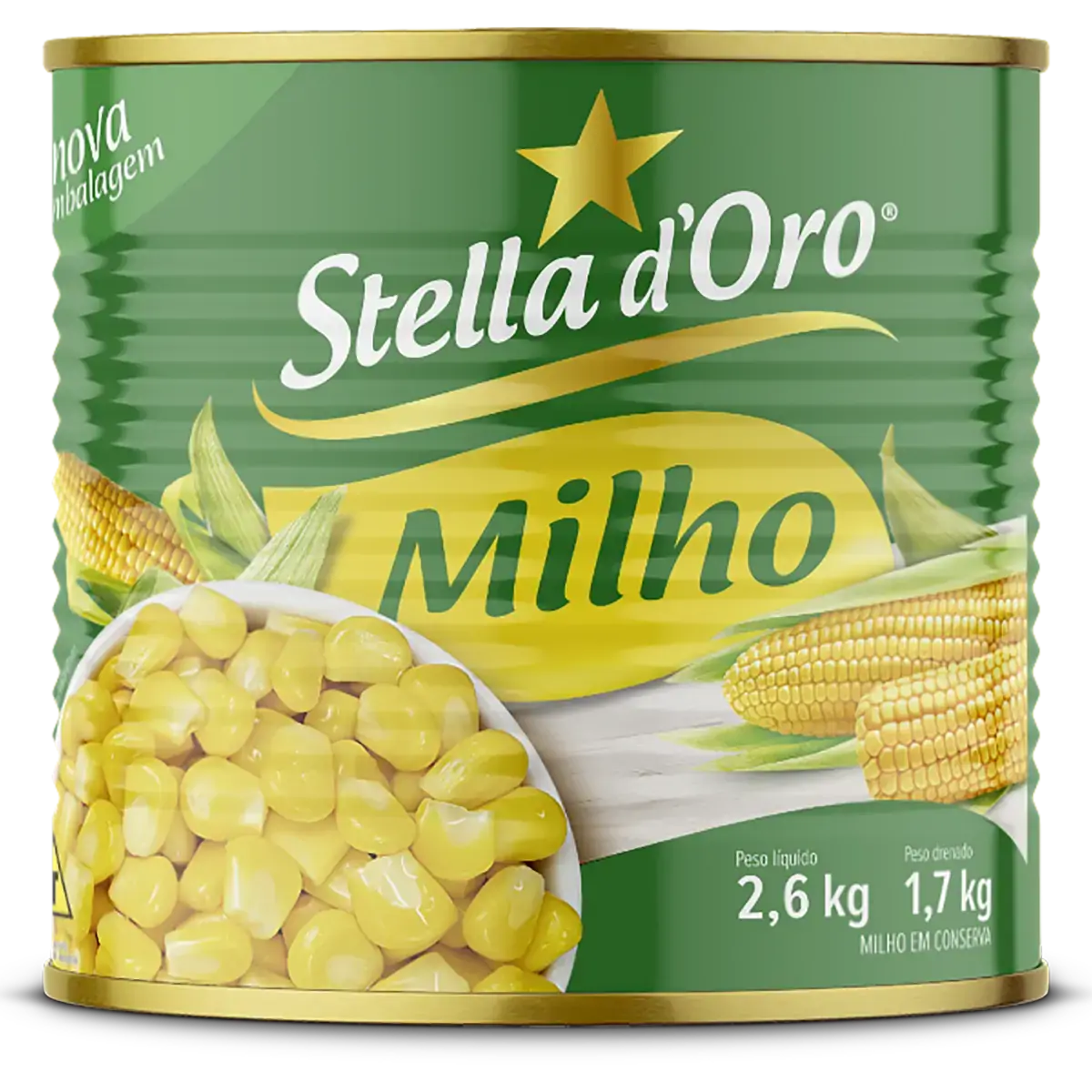 Milho Verde Em Conserva Stella Doro Sachê 1,7kg