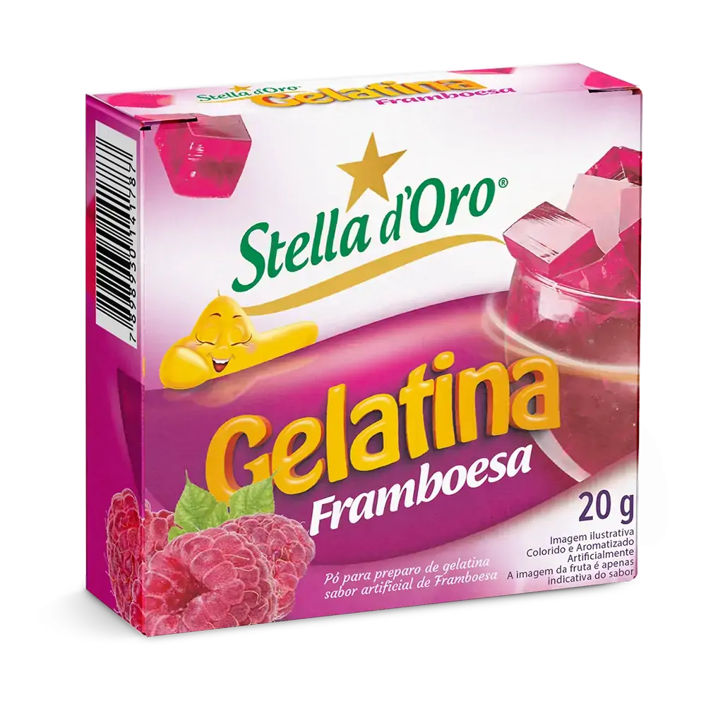 Gelat Framboesa Stella Doro 30gr
