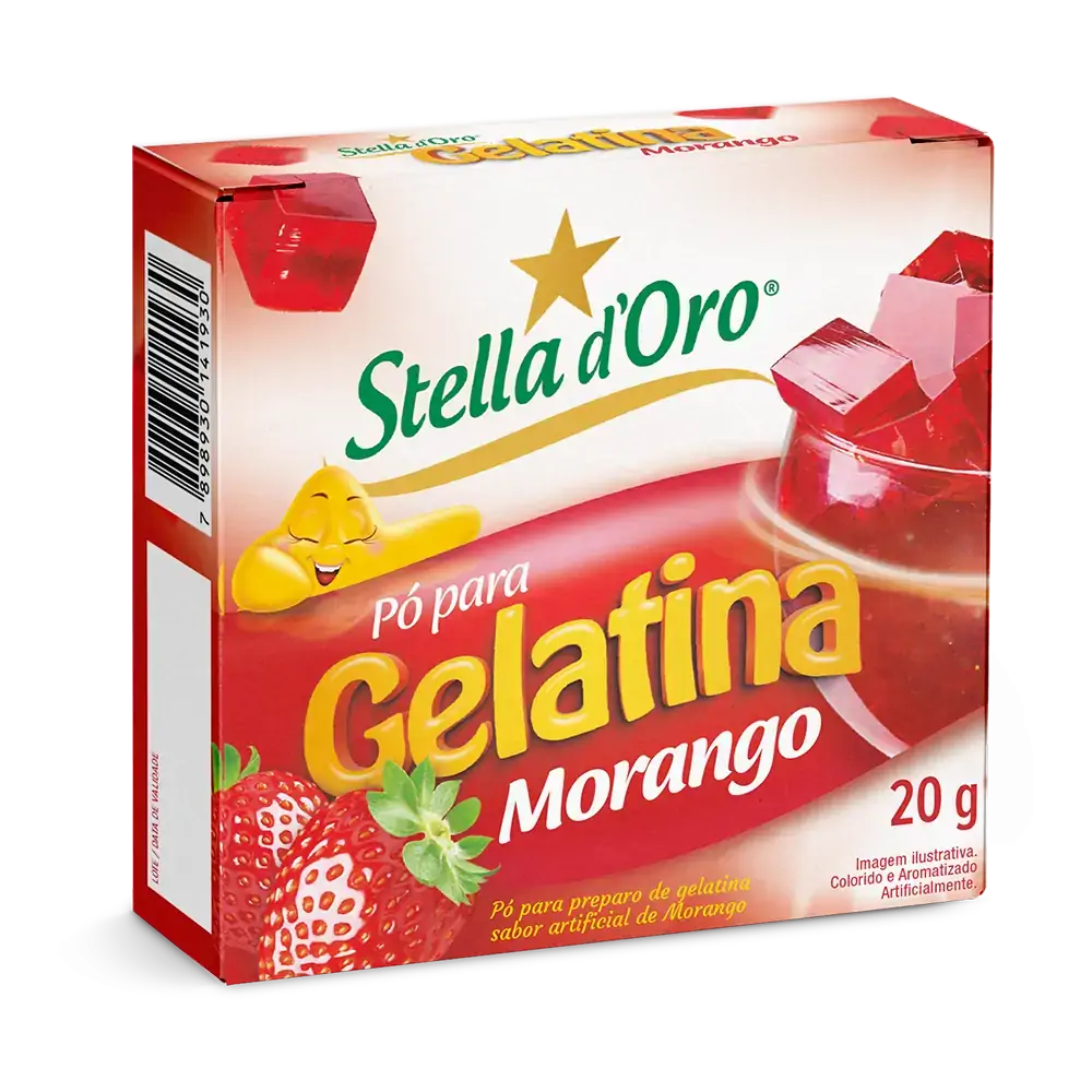 Gelat Em Po Morango Stella Doro 30gr