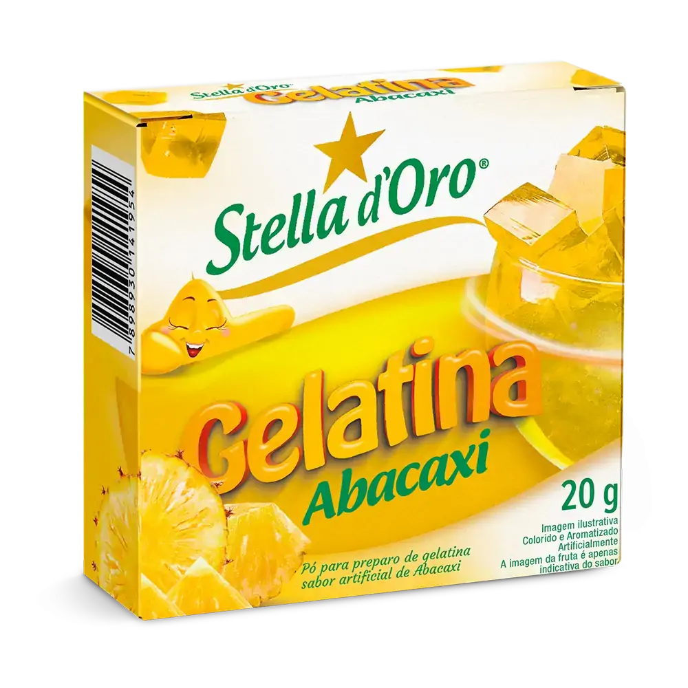 Gelatina Po Abacaxi Stella Doro 30 Gr