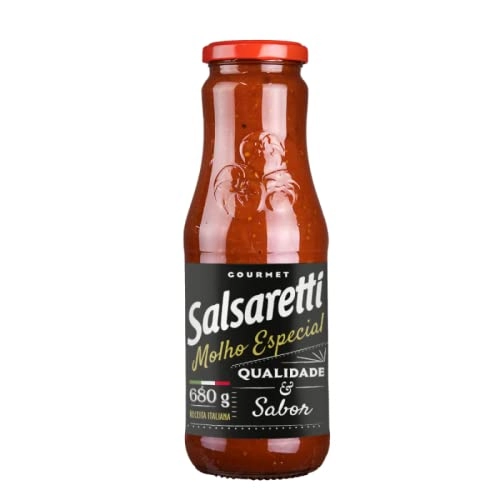 Molho De Tomate Especial Salsaretti Gourmet Vidro 680g