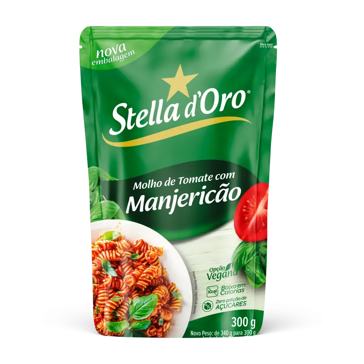 Molho De Tomate Com Manjericão Stella Doro Sachê 300g