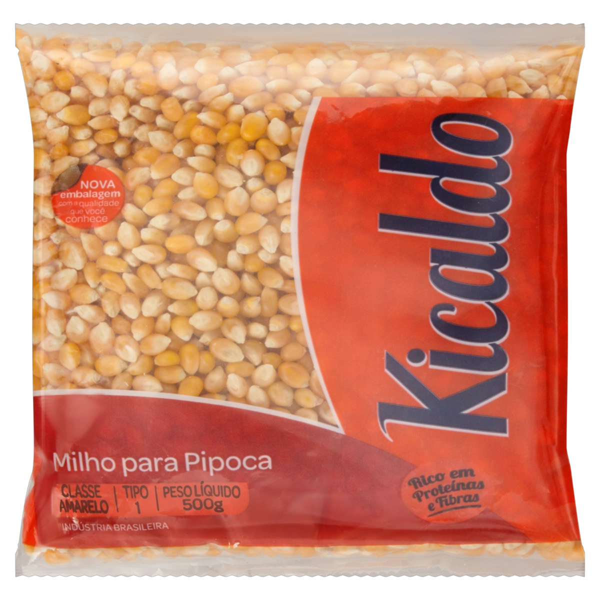 Milho Para Pipoca Tipo 1 Kicaldo Pacote 500g