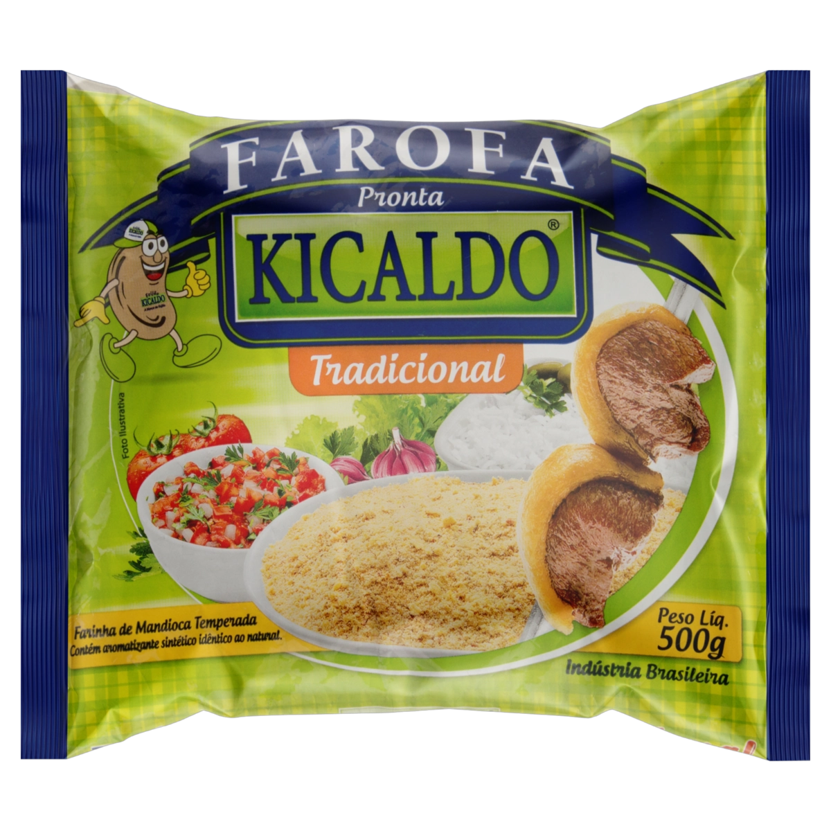 Farofa De Mandioca Tradicional Kicaldo Pacote 500g