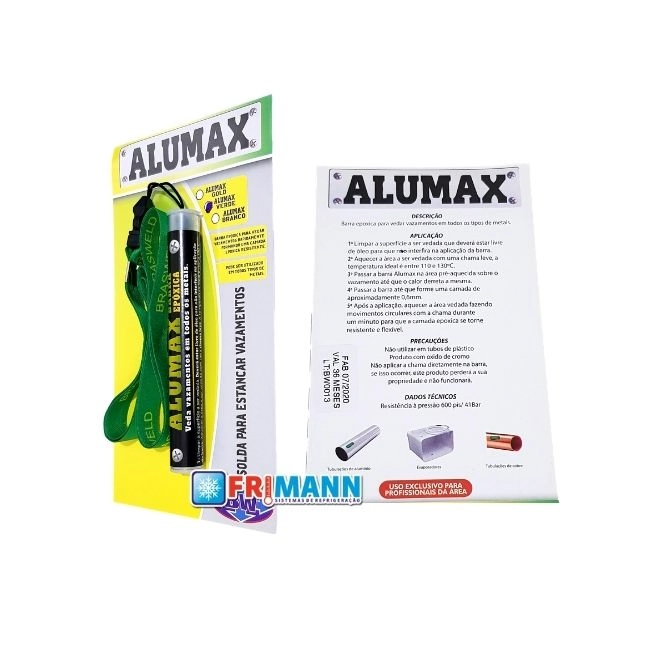Solda Fria Alumax Branco Econômico Brasweld