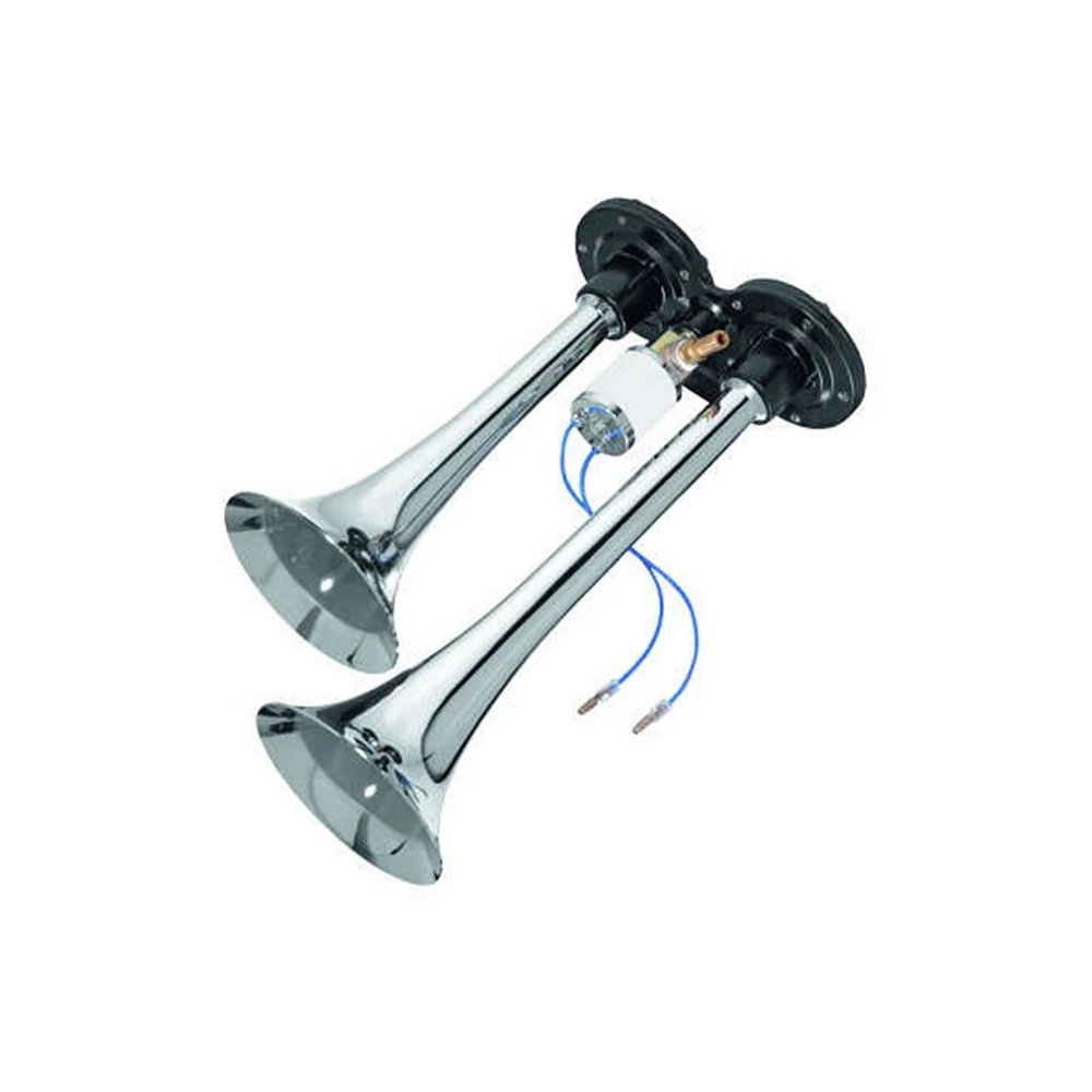 Buzina Pneumática com Ar Comprimido 24V 2 Cornetas - DPL DPL101044