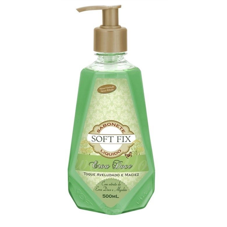 Sabonete Líquido Uso Diário Softfix 500ml Erva Doce Unit