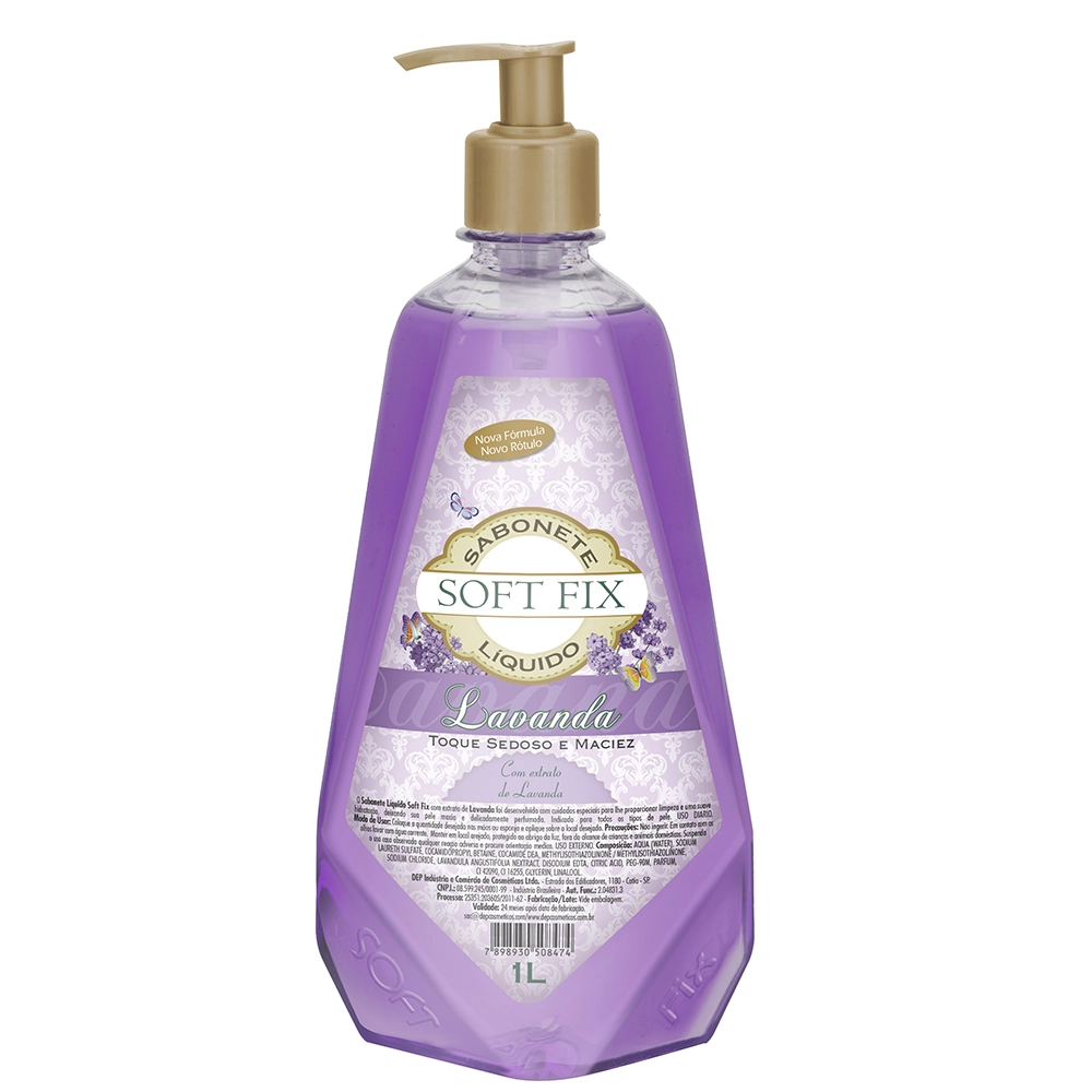 Sabonete Soft Fix 1l Lavanda