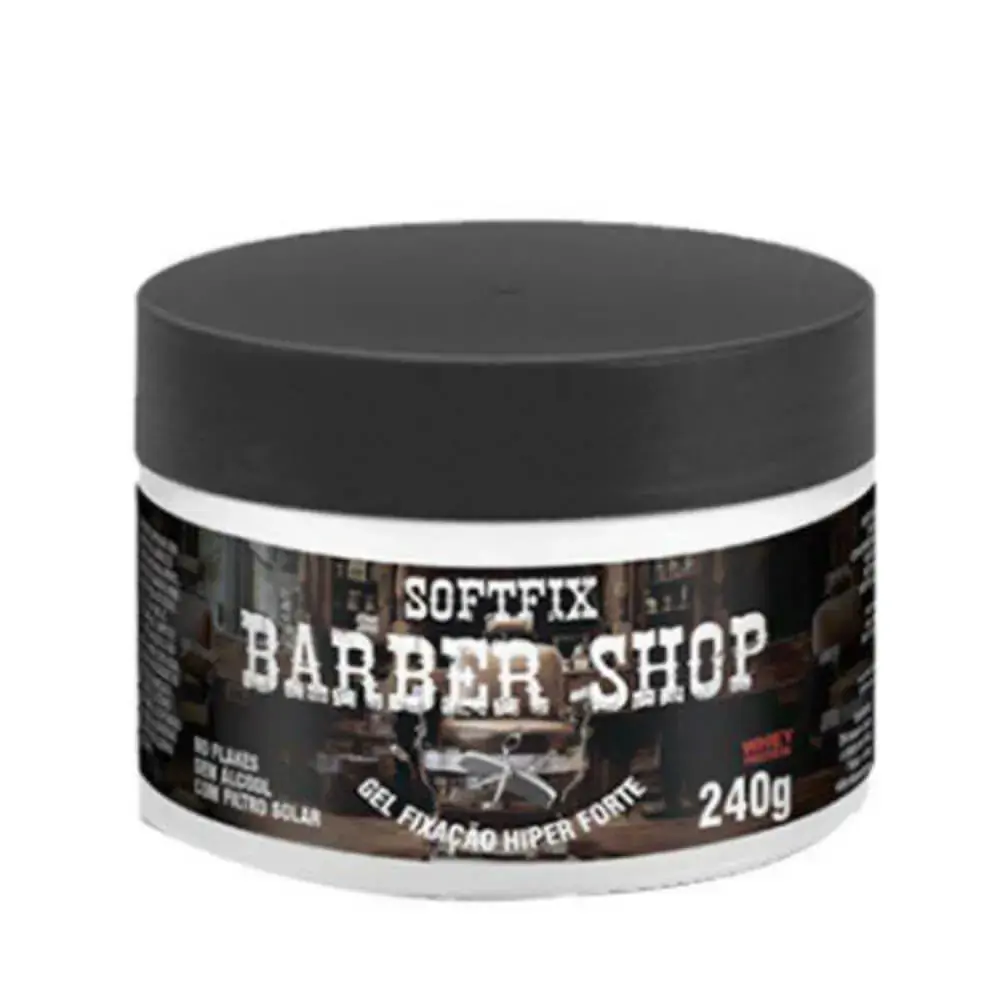 Gel Cola Barber Shop 240g Fixacao Hiper Forte