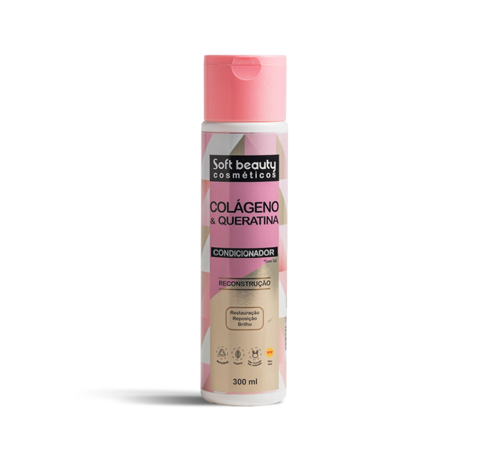 Cond Soft Beauty 300ml Oleo De Ricino E Biotina
