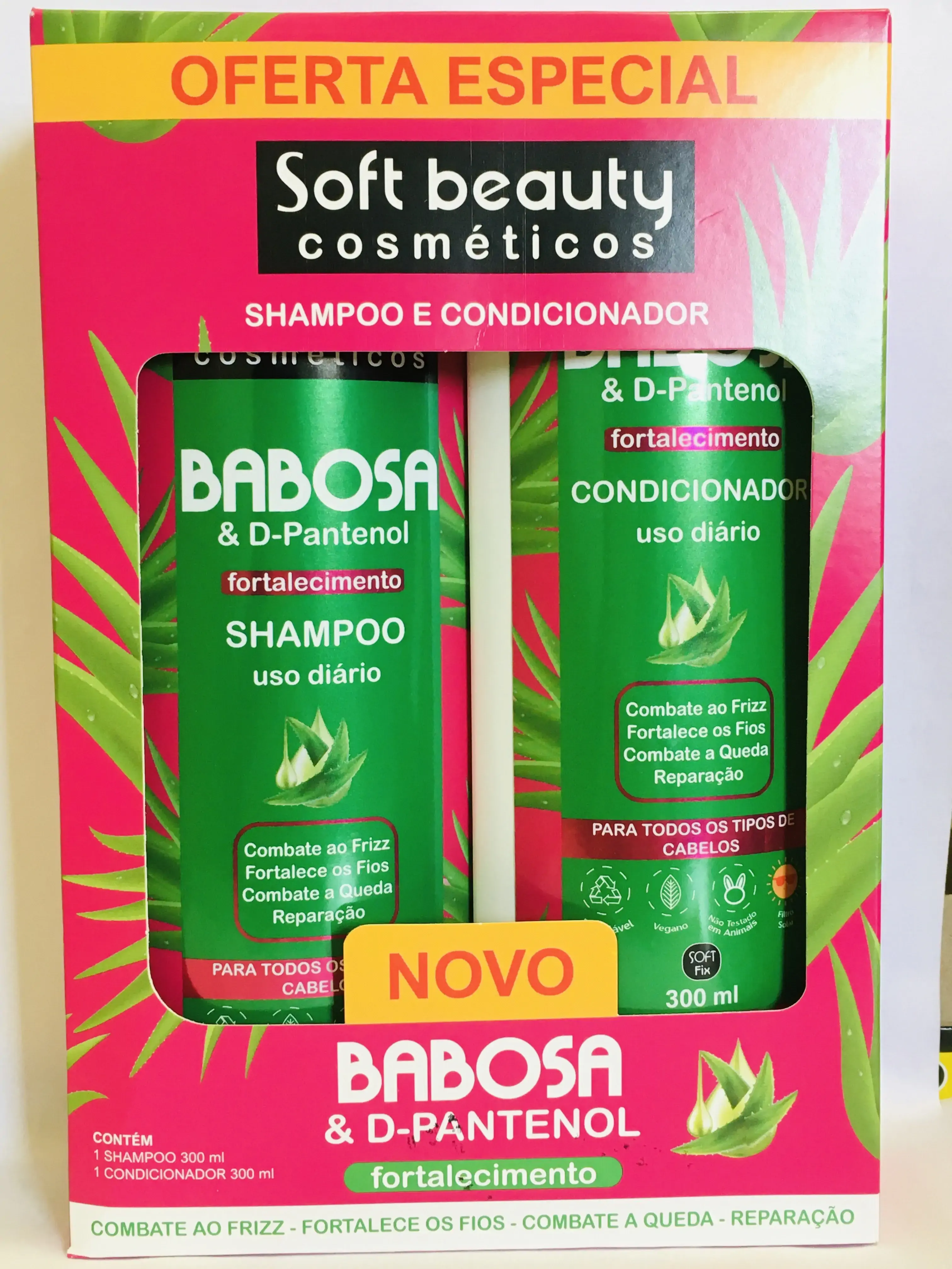 Shampoo Cond.soft Fix 300ml Sou Babosa