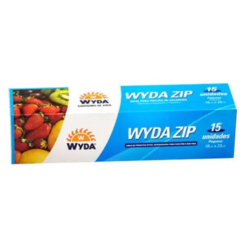 Saco Plastico Wyda Zip Pequeno C/15