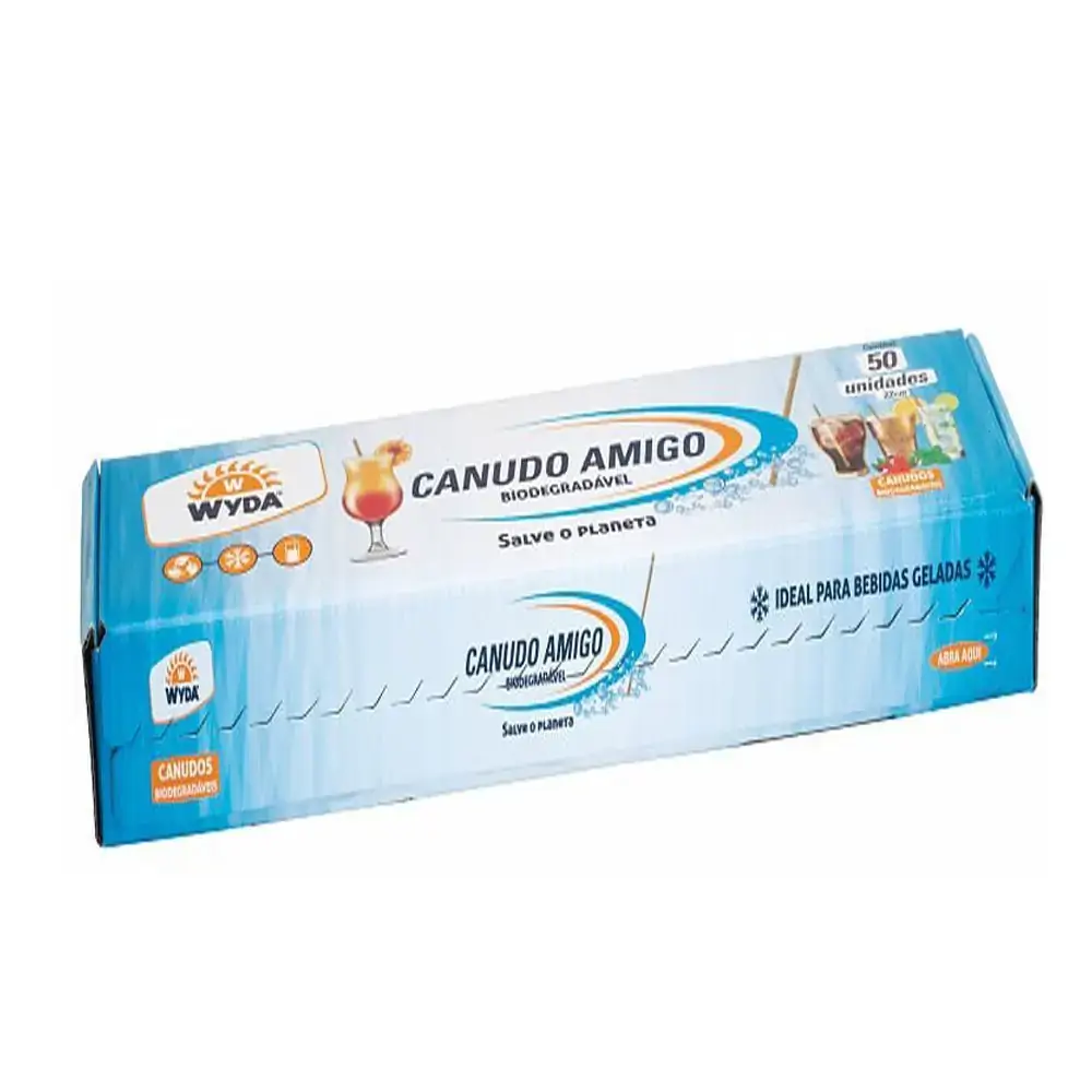 Canudo Biodegradavel 22cm