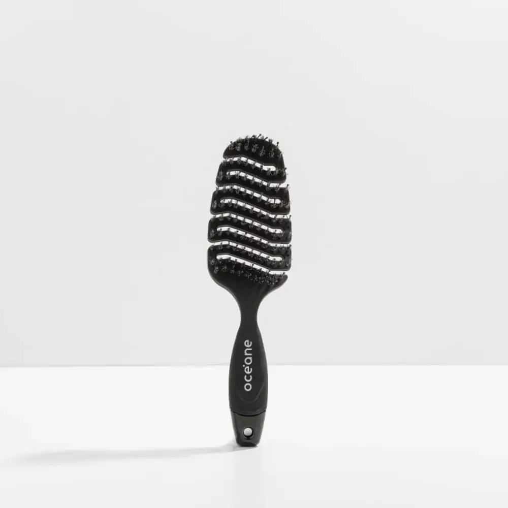 Escova de Cabelo Ventilada Preta - Soft Brush Océane