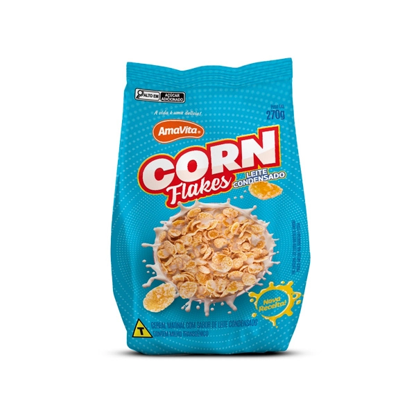 Cereal Mat Corn Flakes Amavita Leite Condicionador