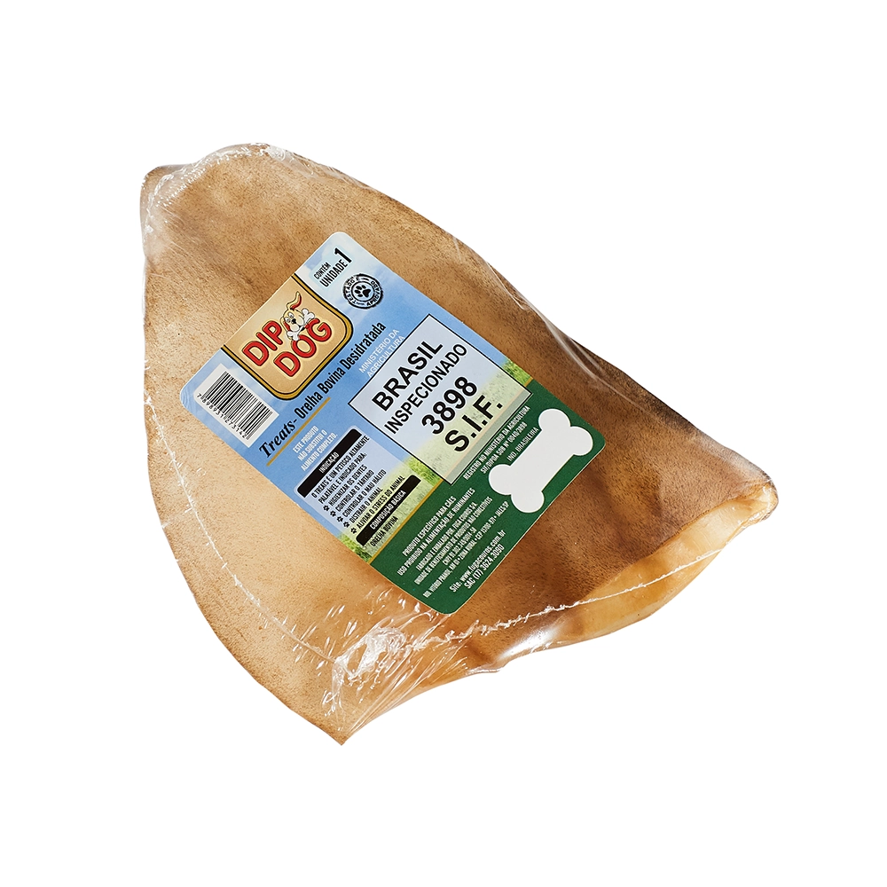 Orelha Natural Bovina Desidratada