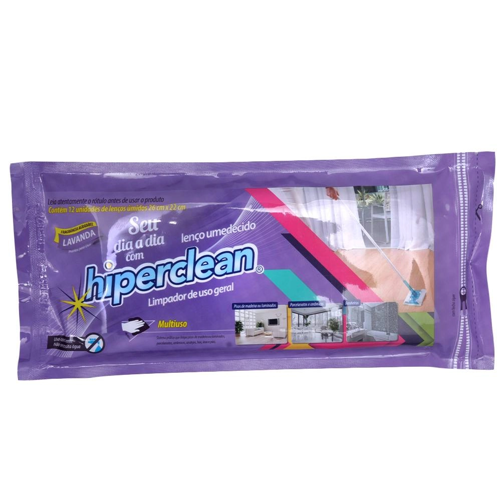 Refil Umido Hiperclean Lavanda C/12