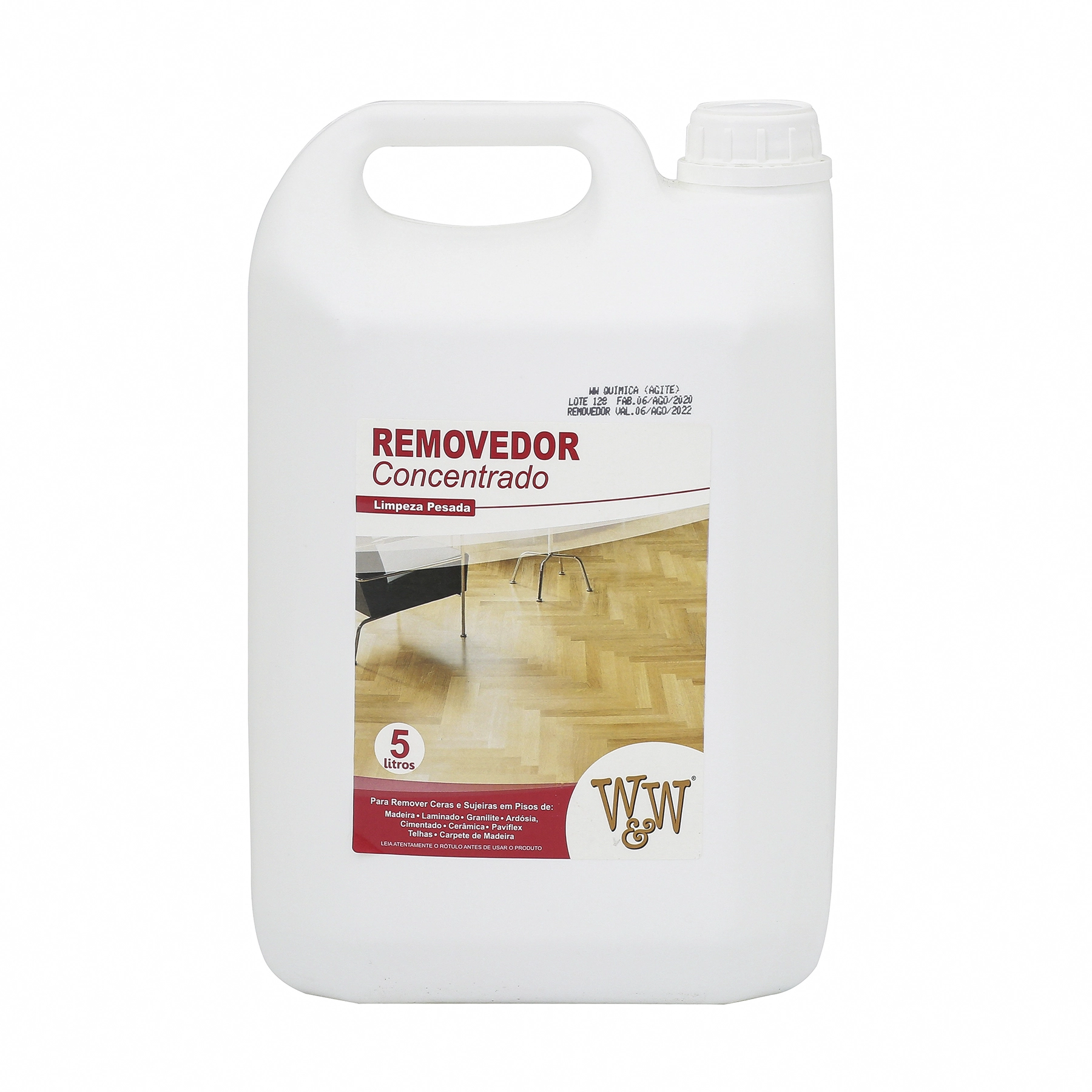 Removedor Cera e Sujeira Concentrado 5L W &W