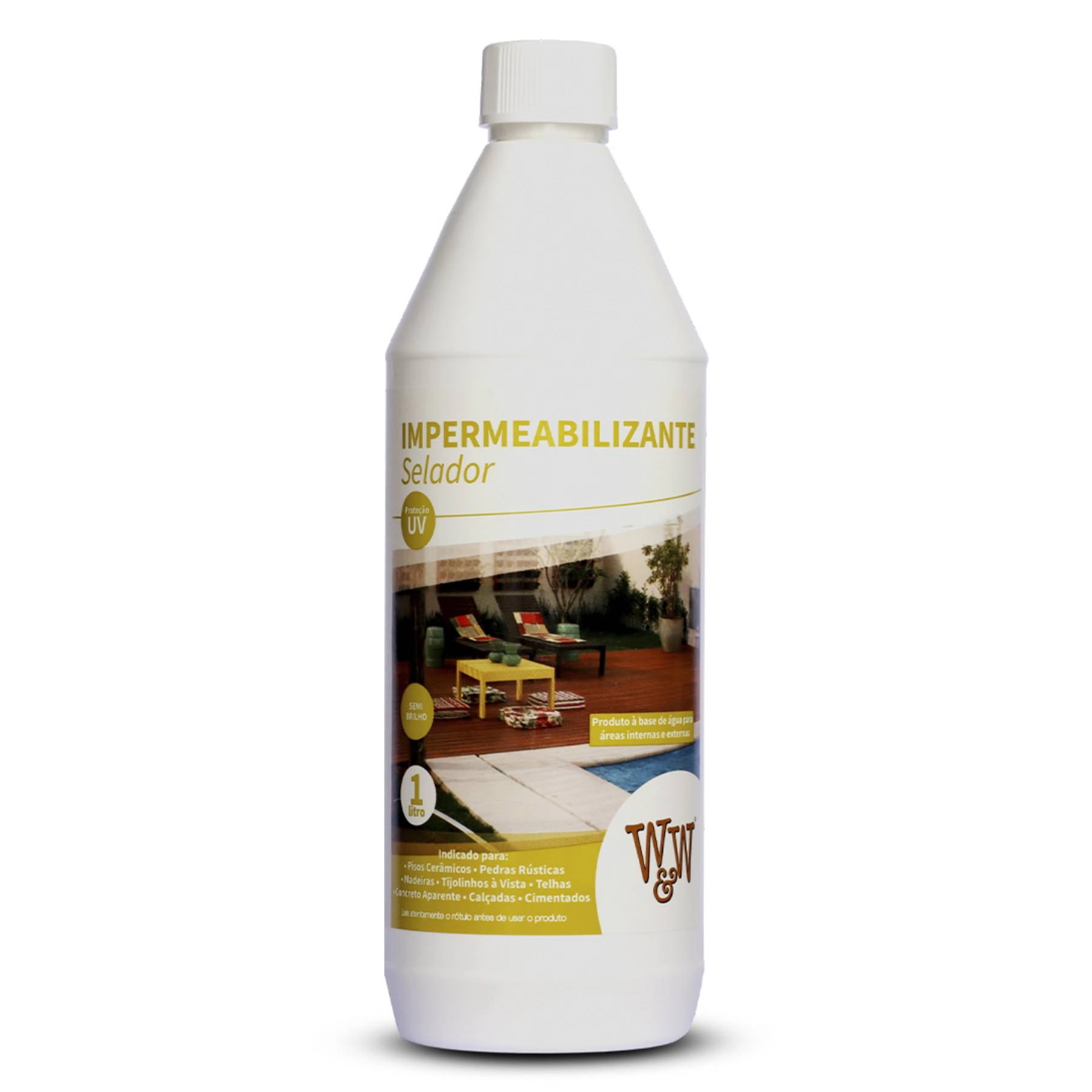 Selador Impermeabilizante Para Pisos Diversos 1 L W &W Quimica