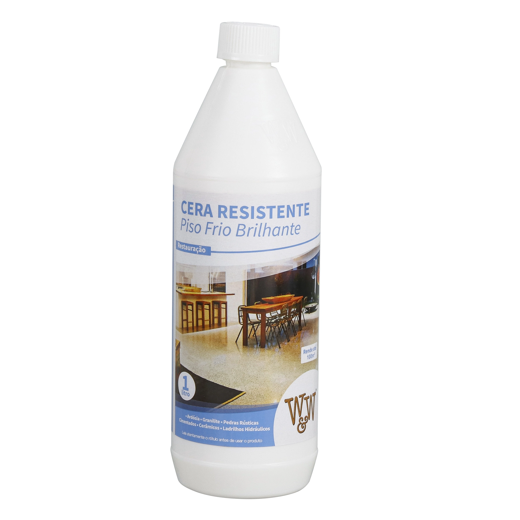 Cera Resistente Para Pisos Frios Brilhante 1 L W &W Quimica