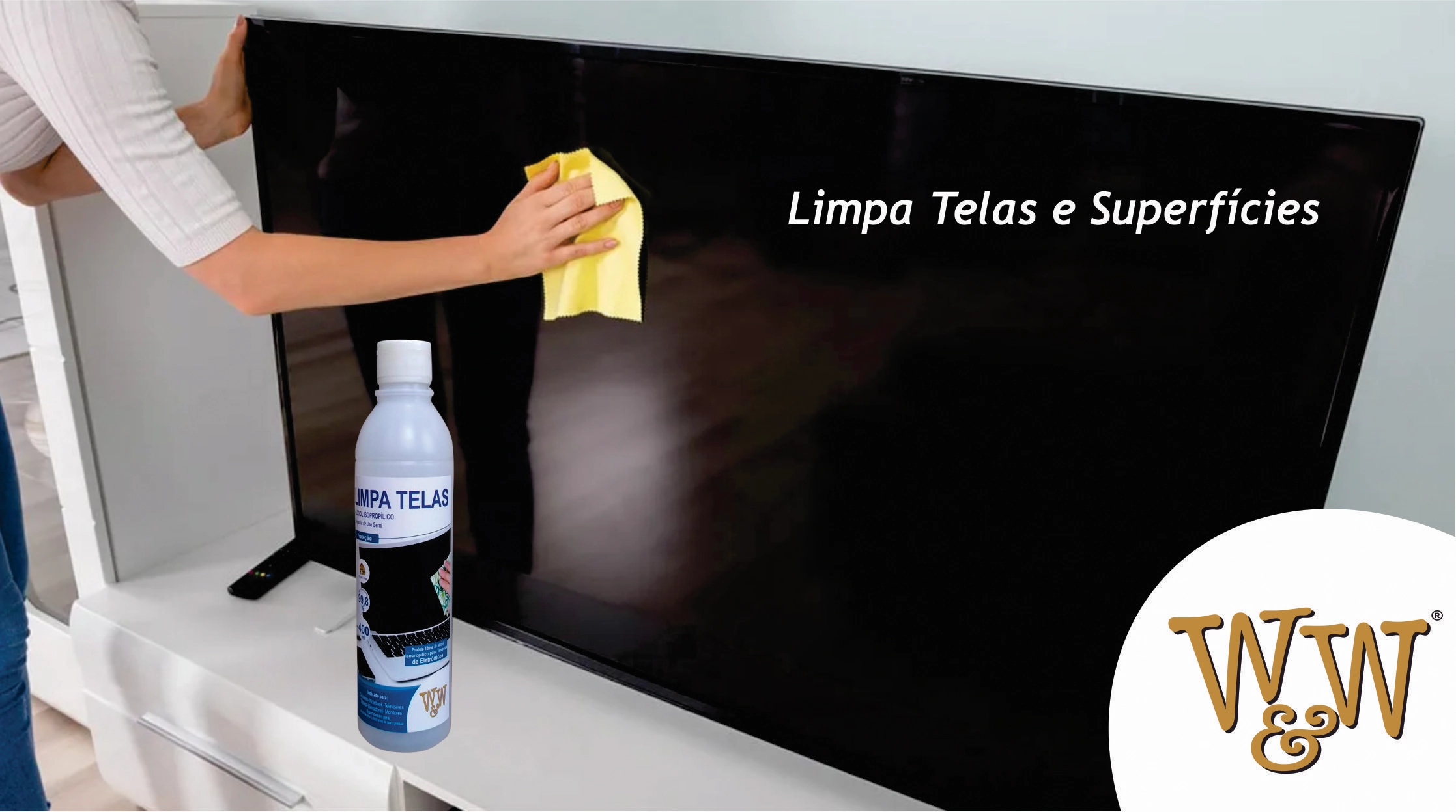 W &W Limpa Telas e Superfícies 400ml