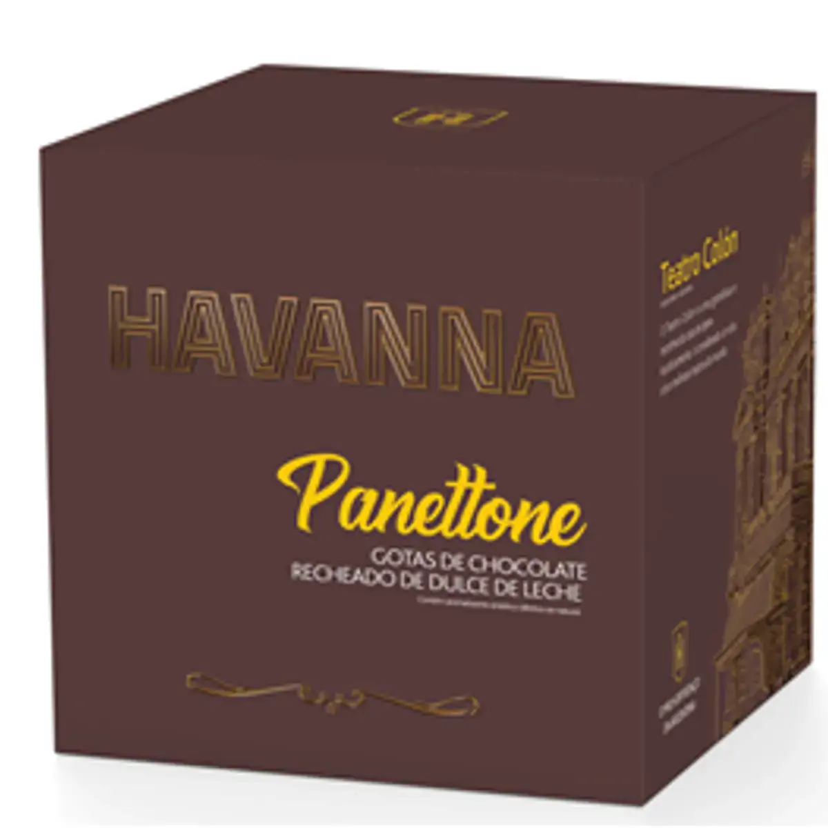 Panettone HAVANNA Gotas De Chocolate E Doce De Leite Caixa 700g
