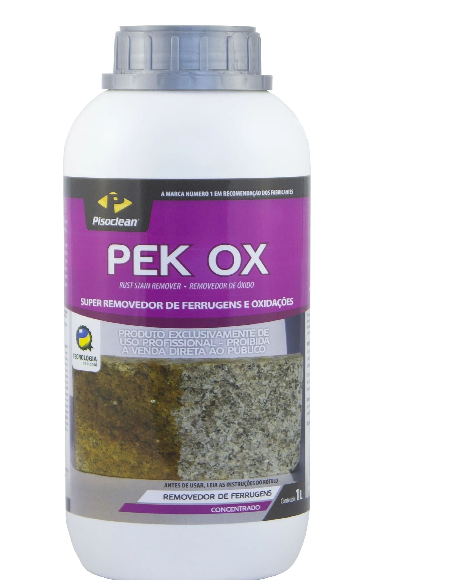 Pek Ox - Removedor De Ferrugens E Oxidações Para Pedras - Pisoclean - 1 Litro