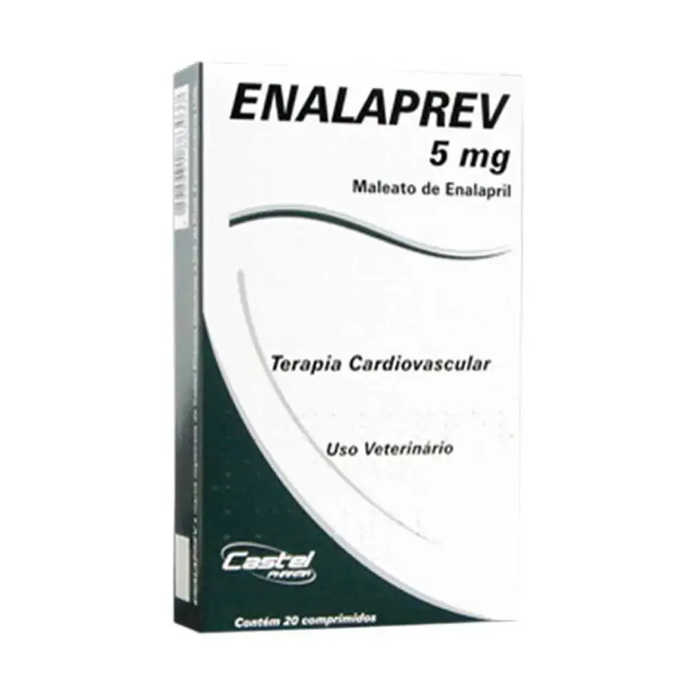 Vasodilatador Castel Pharma Enalaprev 5mg Cães